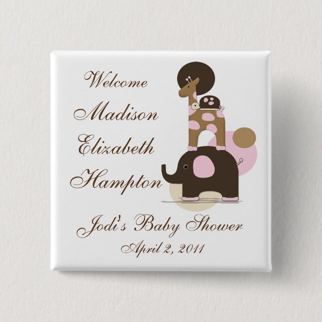 MJUKISDJUR i PERSONLIGEN ROSA Knapp (Framsida)