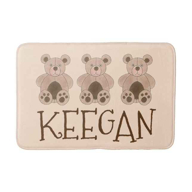 Mjukisdjuret Cute Brown plush Leksak Nalle Badrumsmatta (Framsidan)