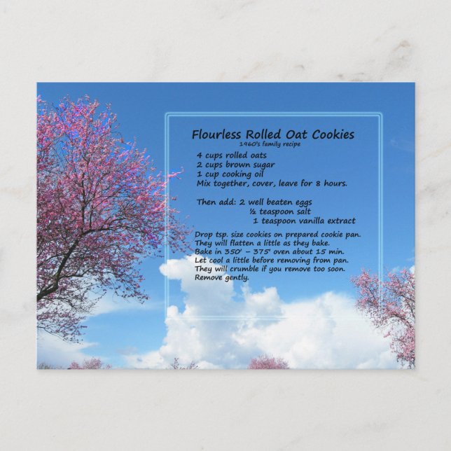 Mjukkort för färglös sopprecept vykort (Framsida)