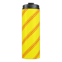 Mjukkulstitches (sömmar) med fast Gult (Fastpitch 