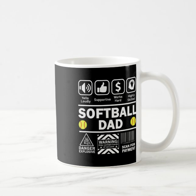 Mjukll Pappa Rolliga Innehåll Sport Far  Kaffemugg (Höger)