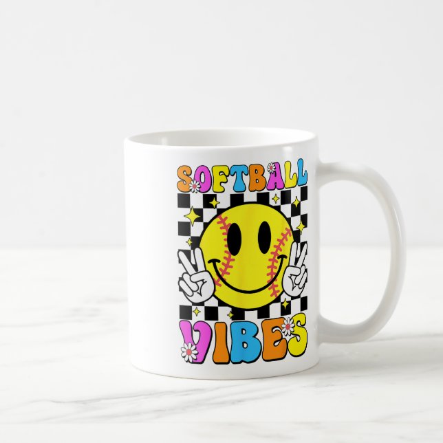 Mjukll Vibes Mjukll Retro Groovy Matchdag Tjejer K Kaffemugg (Höger)