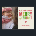 Mjukokort för god jul och Helgdag Julkort<br><div class="desc">Fira julhelgen med detta Merry- och Bright helgdag-kort av Berry Berry Sweet. Matchande produkter:</div>