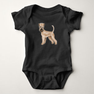 Mjukpälsad Wheaten Terrier Beige Söt Tecknad Hund T Shirt