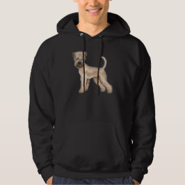 Mjukpälsad Wheaten Terrier Brun Söt Hund Hoodie