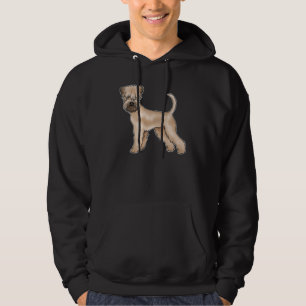 Mjukpälsad Wheaten Terrier Brun Söt Hund Hoodie
