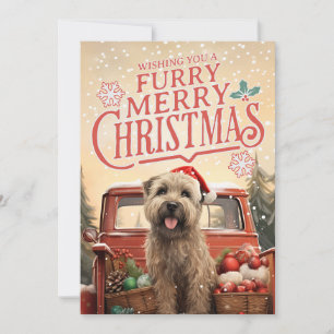 Mjukpälsad Wheaten Terrier Julkort