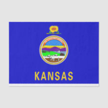 Mjukpapper med bild av Flagga Kansas