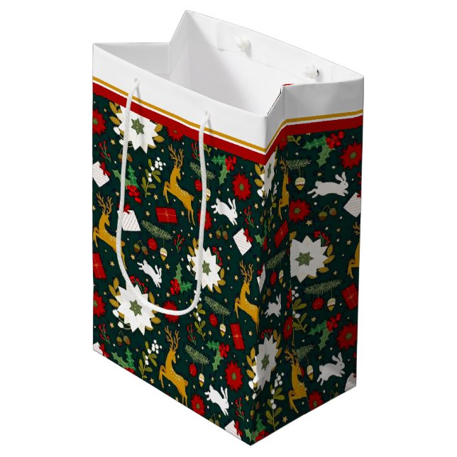 Mjukpåse för julklapp mönster (Framsidan Vinklad)