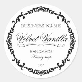 Mjukskönhetsfirma med lyxsoap runt klistermärke