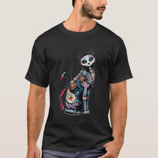 Mjuksocker - utskrift av skullkatt t shirt