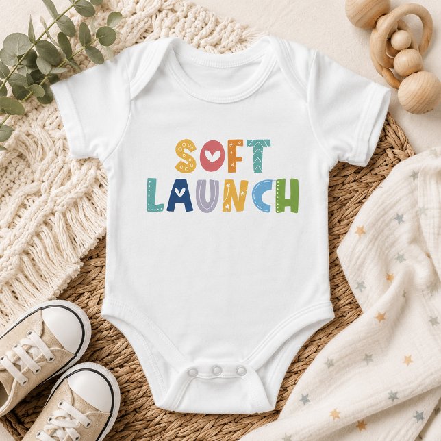 Mjukstart Sött Könsneutralt Present för Baby Showe T Shirt (Skapare uppladdad)
