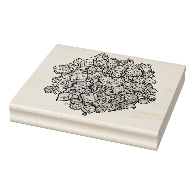 Mjukt Aloo Gobi indisk blomkålsgödsel Stämpel (Stämpel)