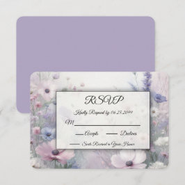 Mjukt ängsblomsterdagdrömmeri OSA kort