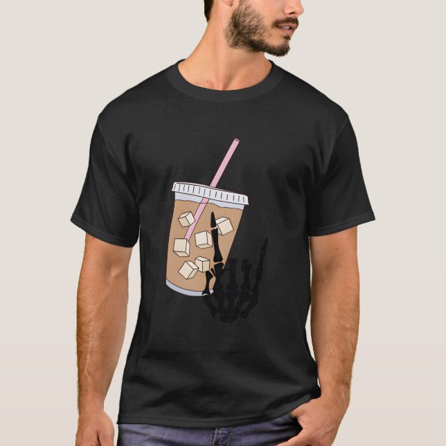 Mjukt av kaffe och ångest t shirt (Framsida)