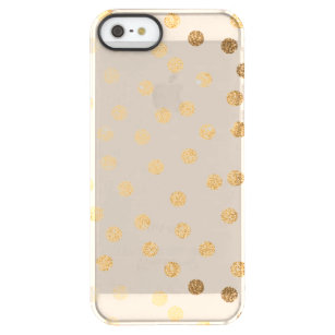 Mjukt beige guld- glitter pricker det fri mobila permafrost iPhone SE/5/5s skal