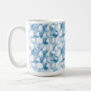 Mjukt blåttvattenfärgCanotype mönster Kaffemugg