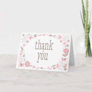Mjukt blodgivning Rosa Nature Bouquet Tack Kort