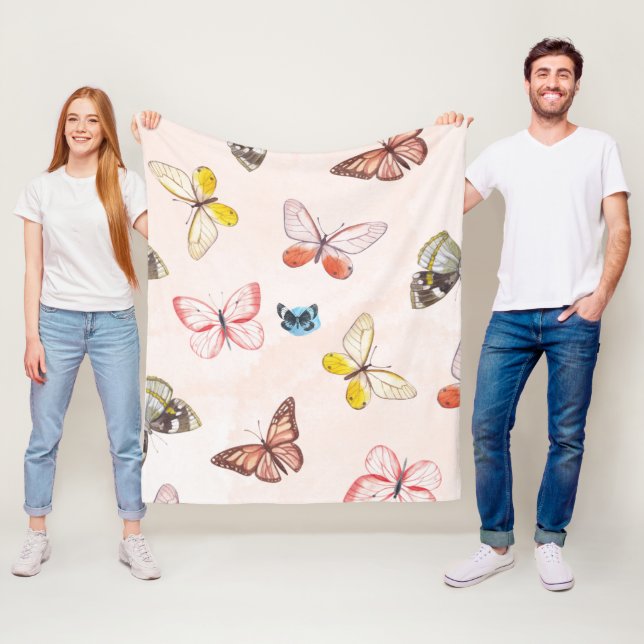 Mjukt blommande filt av fleece (På plats)