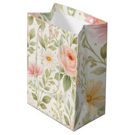 Mjukt blomster vattenfärg mönster  