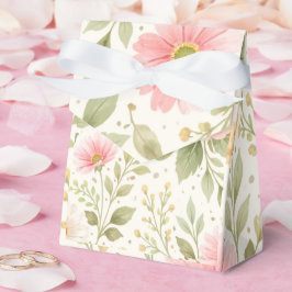Mjukt blomster vattenfärg mönster   presentaskar
