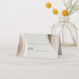 Mjukt bockkort för elfenben bröllop placeringskort