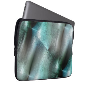 Mjukt cyan grått rocky struktur med digital inform laptop fodral