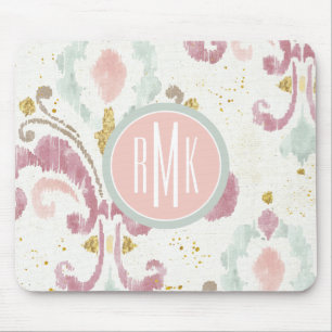 Mjukt Deco mönster för Monogram Musmatta