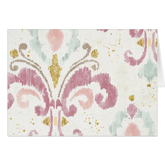 Mjukt Deco mönster Hälsningskort (Framsidan Horizontal)
