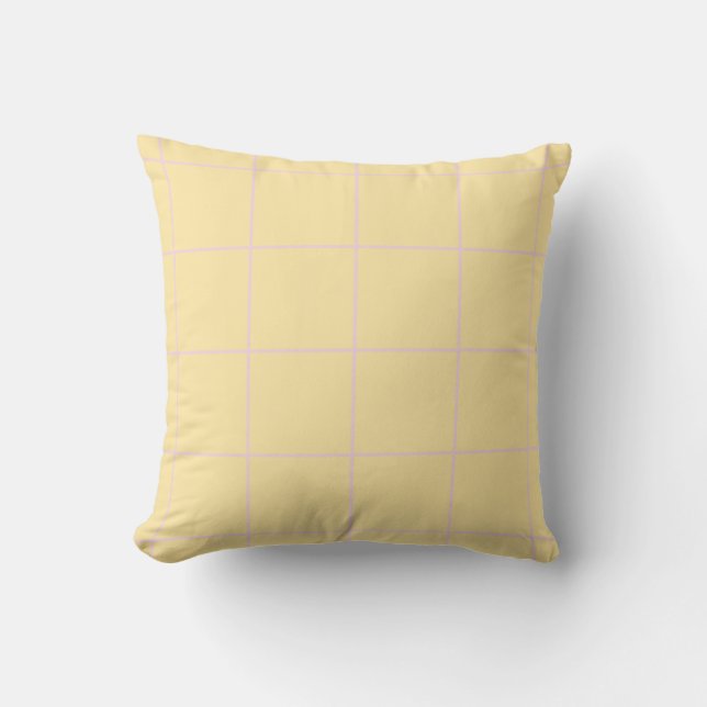 Mjukt färgat vertikalt randigt mönster kudde (Framsida)