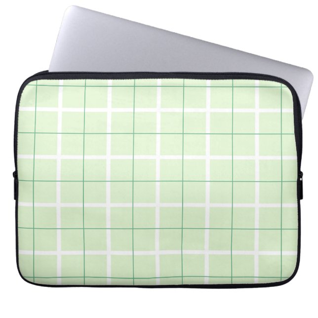 Mjukt färgat vertikalt randmönster punktdesign laptop fodral (Framsidan)