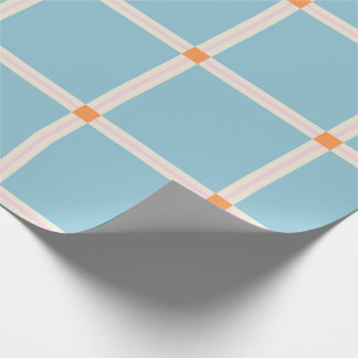 Mjukt färgrutnät med varma accentfärger Minimalist Presentpapper