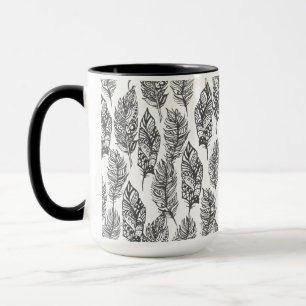 Mjukt fjäderklotter mugg