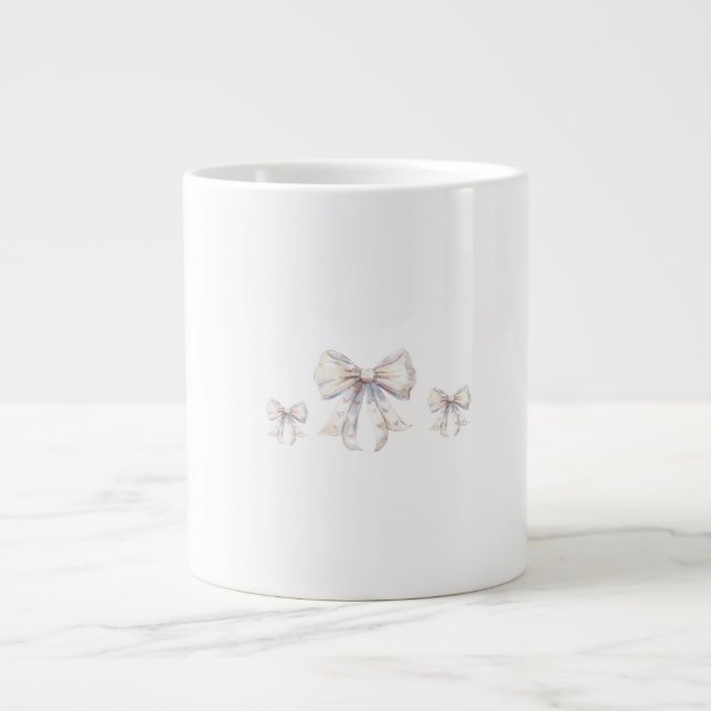 Mjukt flickaktig mugg jumbo mugg (Framsidan)