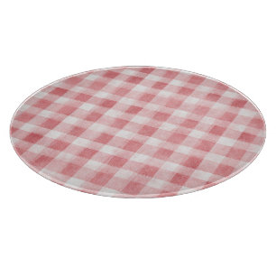 Mjukt flickaktigt rosa vitt rutigt randigt bröllop