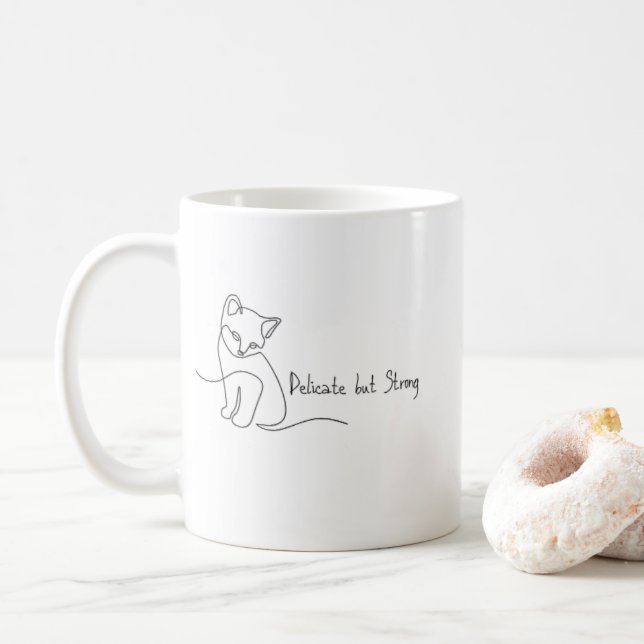 Mjukt flickestil Coquette-mugg Kaffemugg (Med munk)
