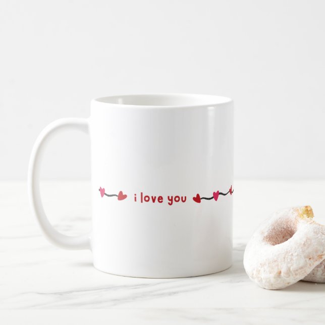 Mjukt flickestil Coquette-mugg Kaffemugg (Med munk)