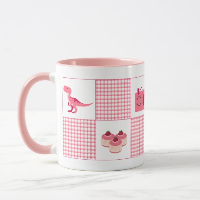Mjukt flickestil Coquette-mugg Mugg (Vänster)