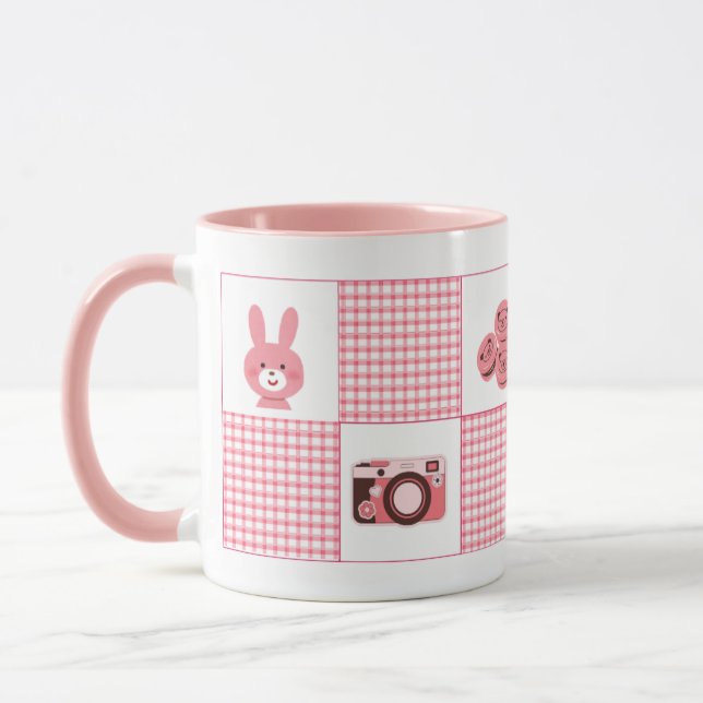 Mjukt flickestil Coquette-mugg Mugg (Vänster)