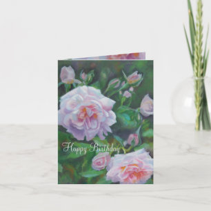 Mjukt födelsedagskort i Rosa ros Kort