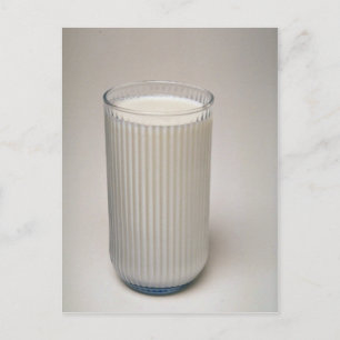 Mjukt glas från mjölk vykort