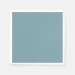 Mjukt glöd - Misty Blue Slate Solid Pappersservett