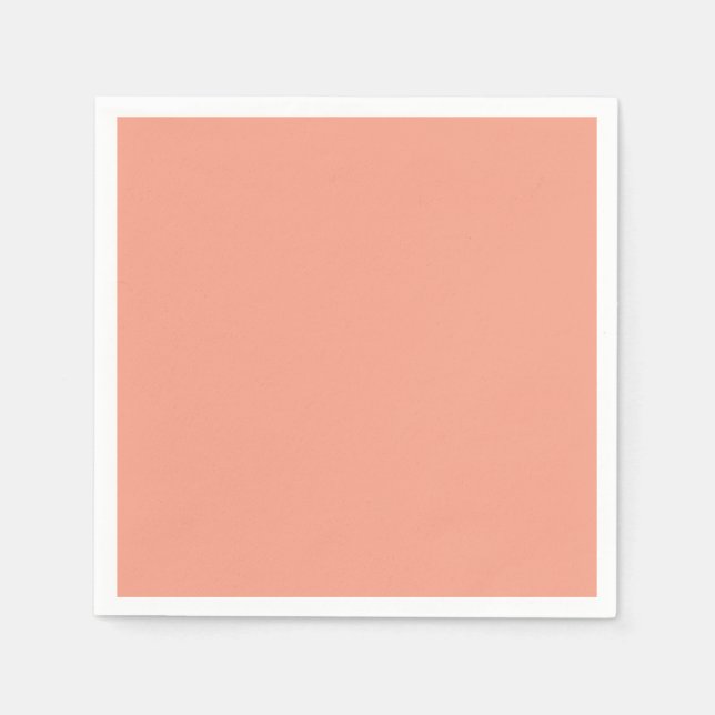 Mjukt glöd - Mjuka persikofärgad - fast soft Pappersservett (Framsidan)