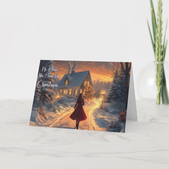 Mjukt gratulationskort 5 x 7 julkort kort (Framsida)