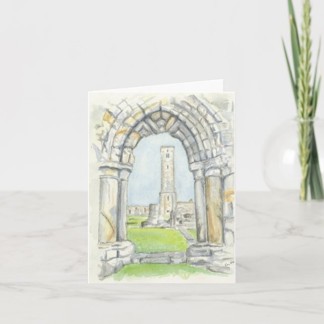 Mjukt gratulationskort med originalteckningar kort (Framsida)