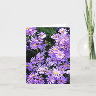 Mjukt gratulationskort med vilda blommor kort