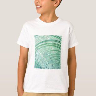 Mjukt grönt växt palmblad t shirt