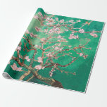 Mjukt Grönt Vincent Van Gogh Mandelblommor Presentpapper<br><div class="desc">“Ge present snyggt,  slå in vackert.”</div>