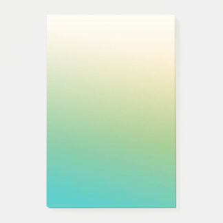 Mjukt gulgrönt post-it block