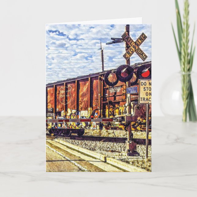 Mjukt hälsningskort - ha ett bra resa! kort (Framsida)